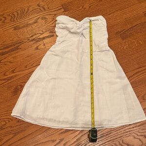 Elegant Strapless White Dress